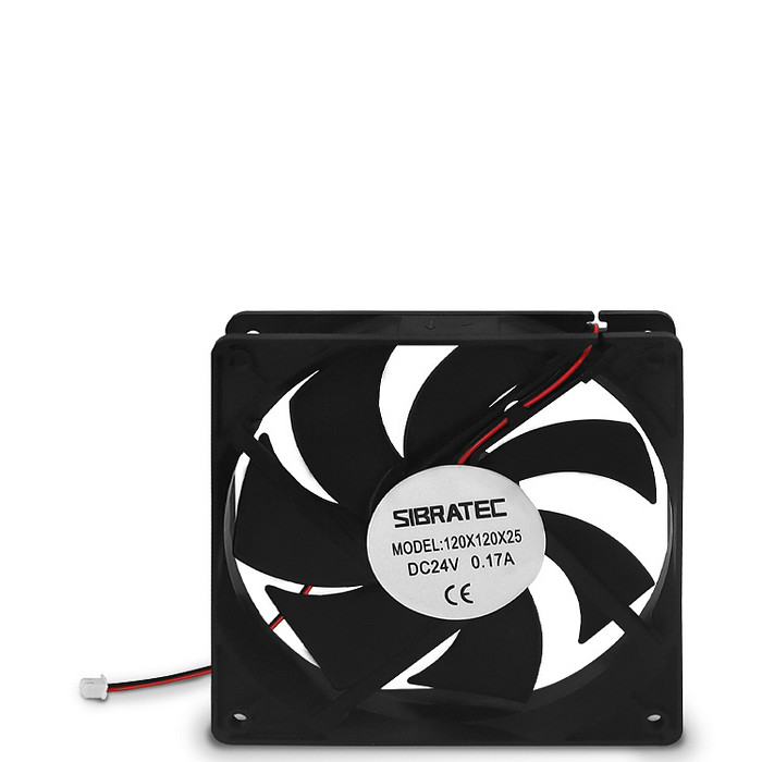 Ventilador Axial 120x120mm Plástico 24Vdc Industrial