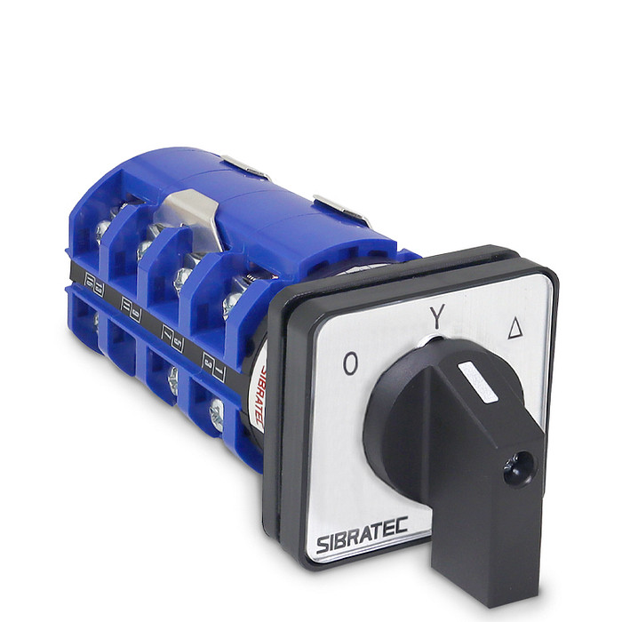 Chave Rotativa Manual Estrela Triangulo 3 Polos 63a para Porta De Painel - LW28-63A-YD