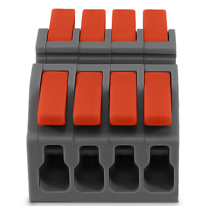 Conector de Emenda Rápida 4 Vias 4 Polos para Cabo até 6mm² Corrente máx. 41A - KV226