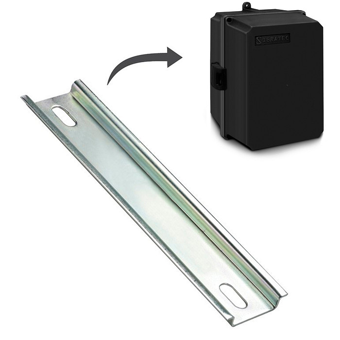 Trilho DIN Perfurado 35x7,5x120mm para Quadro P 20x14x14cm