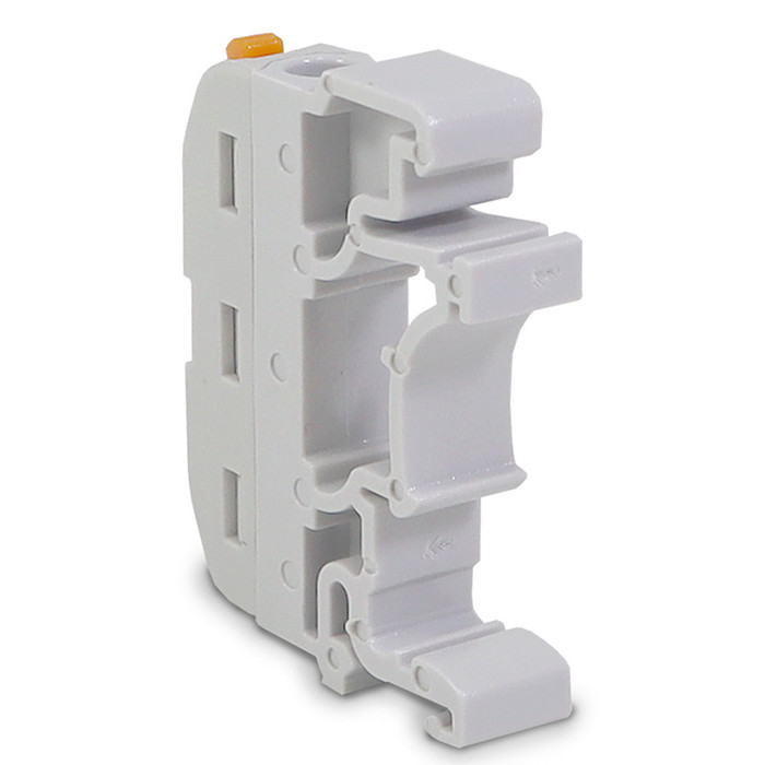 Borne Conector de Emenda Rápida Alavanca Cinza 1 Polo 32A Cabo até 4mm Trilho DIN