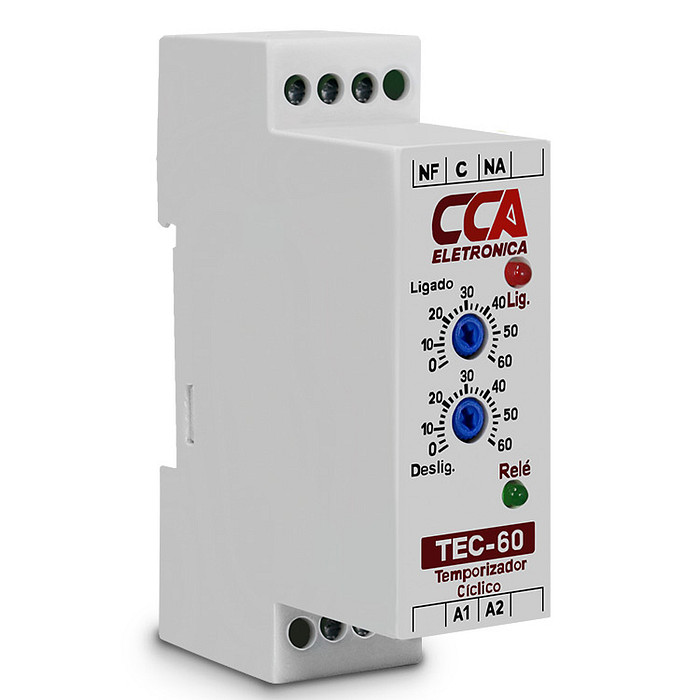 Temporizador Cíclico Liga 0-60 Min. X Desliga 0-60 Min. - 24V