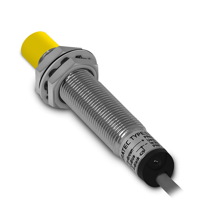 Sensor Indutivo não Faceado 12mm PNP-NA 6-36V Range 4mm com 3 Fios - LM12-3004PA