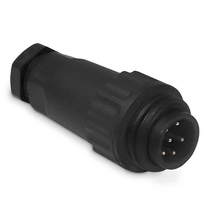 KIT Conector Fêmea + Macho 7 Vias Pendente para Cabo sem Tampa Blindado IP68 - WA22