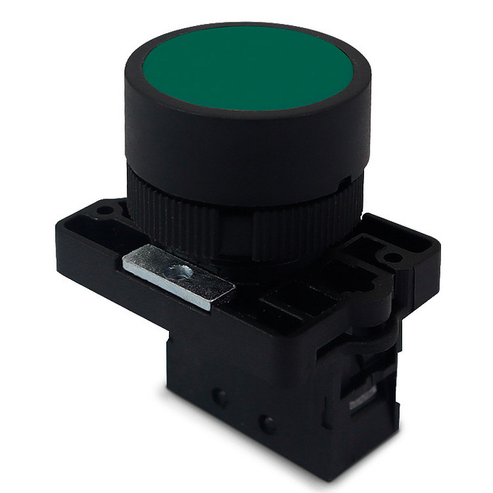 Botão de Impulso Verde 1NA Plástico 22mm - XB2-EA31
