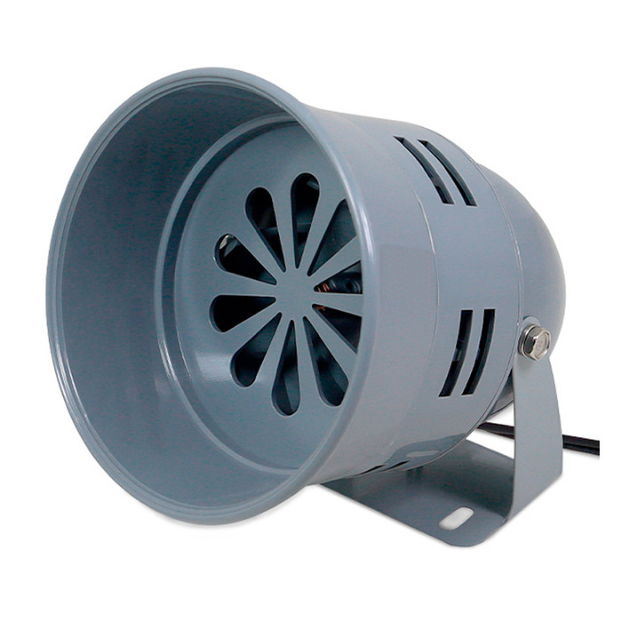 Sirene Sonora Industrial Motorizada 110dB 220V Diâmetro 12,8cm - MS-290