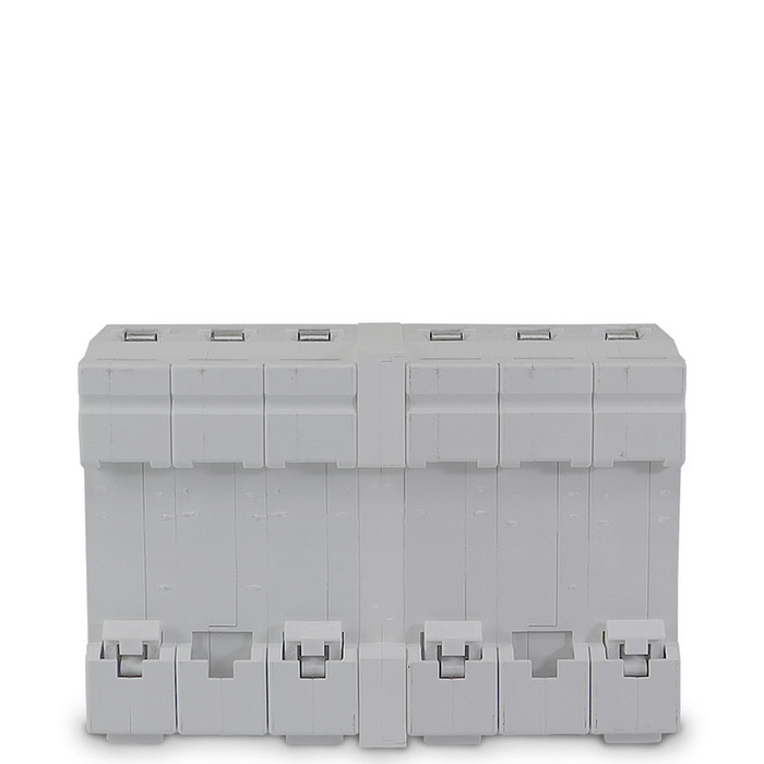 Chave de Transferência Rede Gerador Manual 63A 3 Polos para Trilho DIN com Disjuntor Intertravado - DZ-47