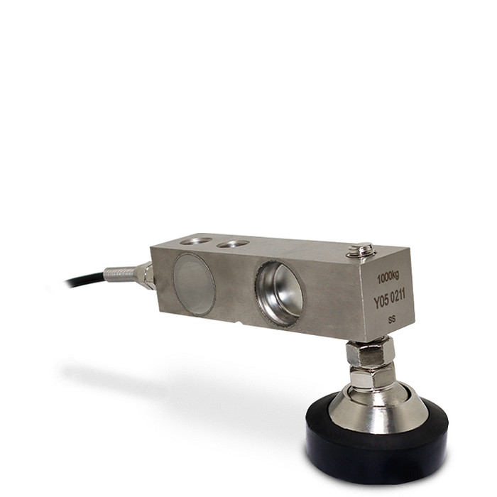 Célula de Carga Tipo I em INOX Capacidade 1.000Kg Rosca M16 e Pé Articulável - I130X2SS-1T