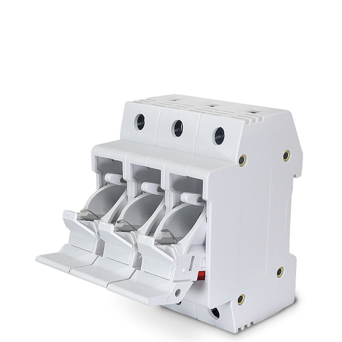 Porta Fusível Cartucho 3 Polos até 63A RO16 14x51mm 690V com LED Indicador - RT18-63