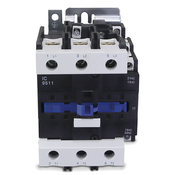 Contator Tripolar 95A 9511 Bobina 220V com 2 Contato aux. 1NA+1NF