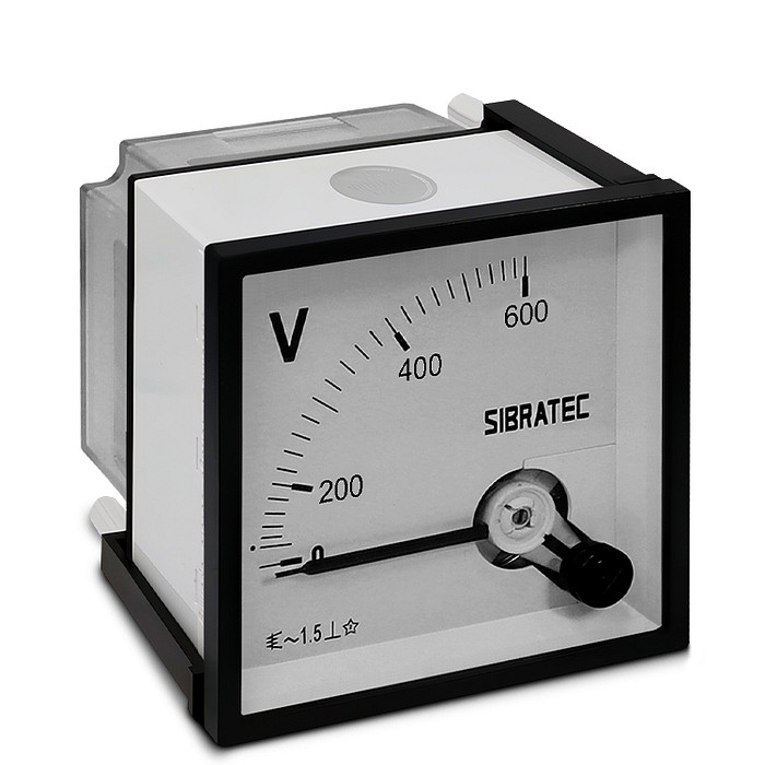 Voltímetro Analógico Medição 0-600V Padrão 72x72mm