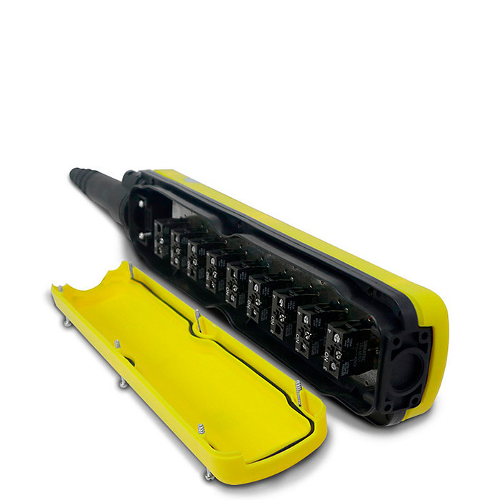 Botoeira Industrial Pendente com 8 Botões + Botão Emergência - XAC-A8713