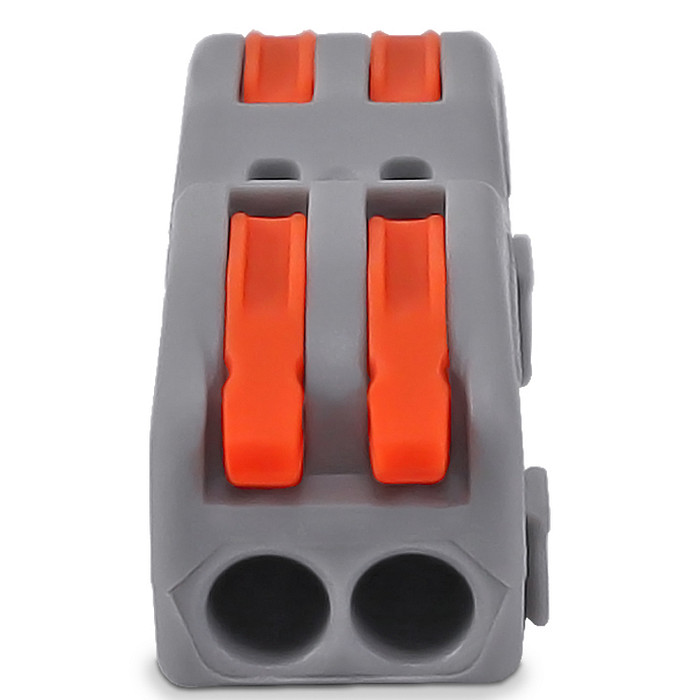 Conector de Emenda Rápida 2 Vias 2 Polos para Cabo até 4mm² Corrente máx. 32A - KV212