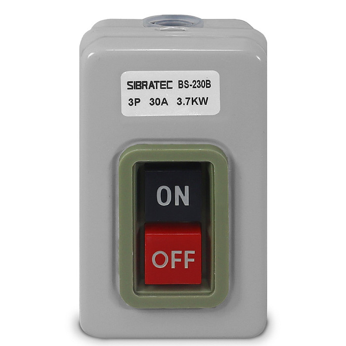 Botoeira Dupla Liga Desliga 30a Chave Trifásica para Motor Até 15cv - BS230B