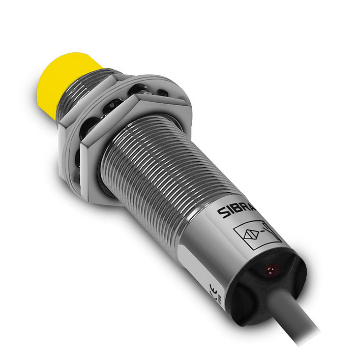 Sensor Indutivo 18mm PNP-NA+NF 6-36V Range 8mm com 4 Fios - LM18-3008PC