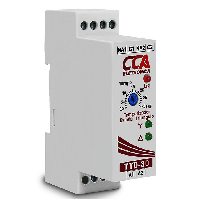 Relé Temporizador Analógico Estrela Triangulo 0-30s 220V