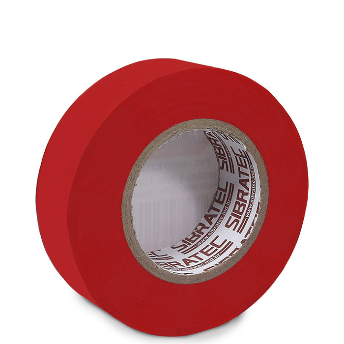 Fita isolante Vermelha 19mm x 20 Metros Antichamas