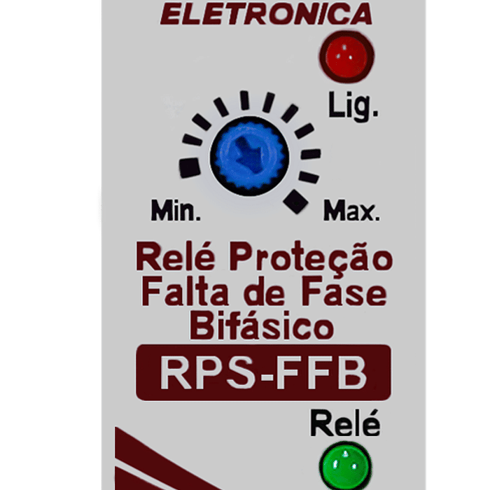 Rele Falta de Fase Proteção Bifásico 220V ou 254V (f+f+n)