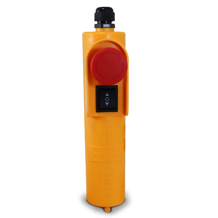 Botoeira Comando para Talha Chave 3 Posições + Emergência + Capacitor