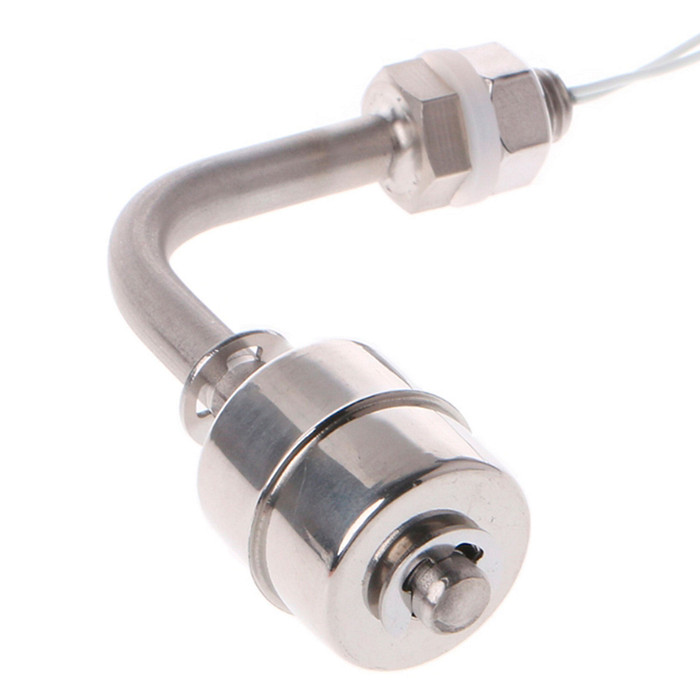 Boia de Nível Aço Inox Horizontal 90 Graus 78mm 1NA Cabo com 30cm IP67