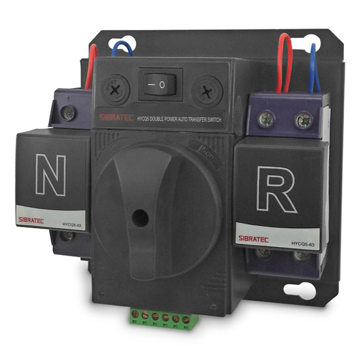 Chave de Transferência Automática 63A 2 Polos 220V Rede Gerador - HYCQ5M