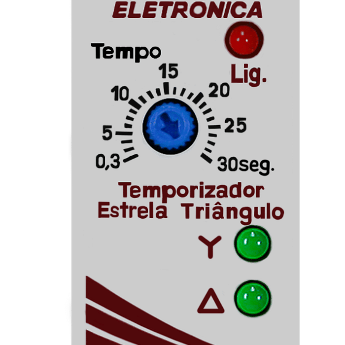 Relé Temporizador Analógico Estrela Triangulo 0-30s 220V