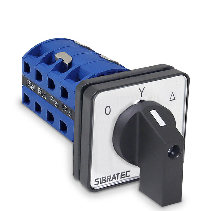 Chave Rotativa Manual Estrela Triangulo 3 Polos 25a para Porta De Painel - LW28-25A-YD