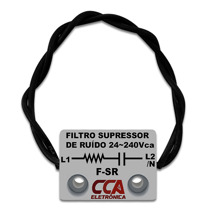 Filtro Diodo Supressor de Surto / Ruido Corrente Alternada 24-240V - F-SR