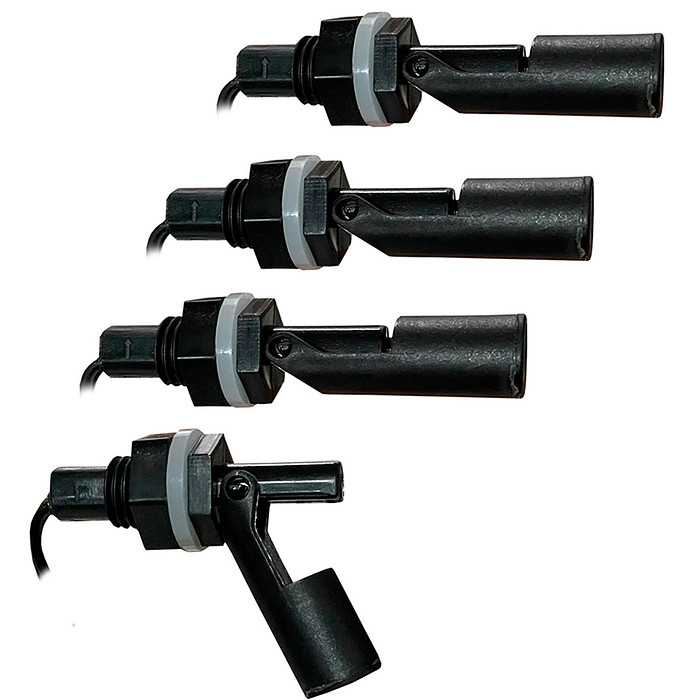 Kit Monitor de Nível Alarme 4 Estágios + 4 Micro Boias + Chave Liga Desliga