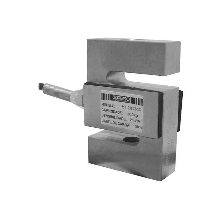 Célula de Carga tipo Z de Tração Capacidade 200Kg Rosca M12 - SZ51X-200
