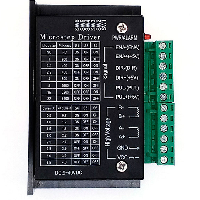 Driver Controlador para Motor de Passo Nema 4A 12/24V - Tb6600