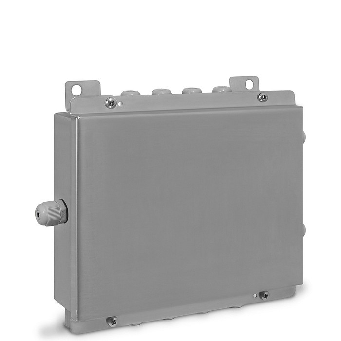 Caixa de Junção Aço Inox para até 10 Células de Carga com Ajuste (Rodoviária) - CXJI-10S