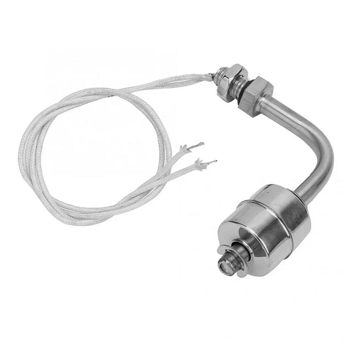 Boia de Nível Aço Inox Horizontal 90 Graus 78mm 1NA Cabo com 30cm IP67