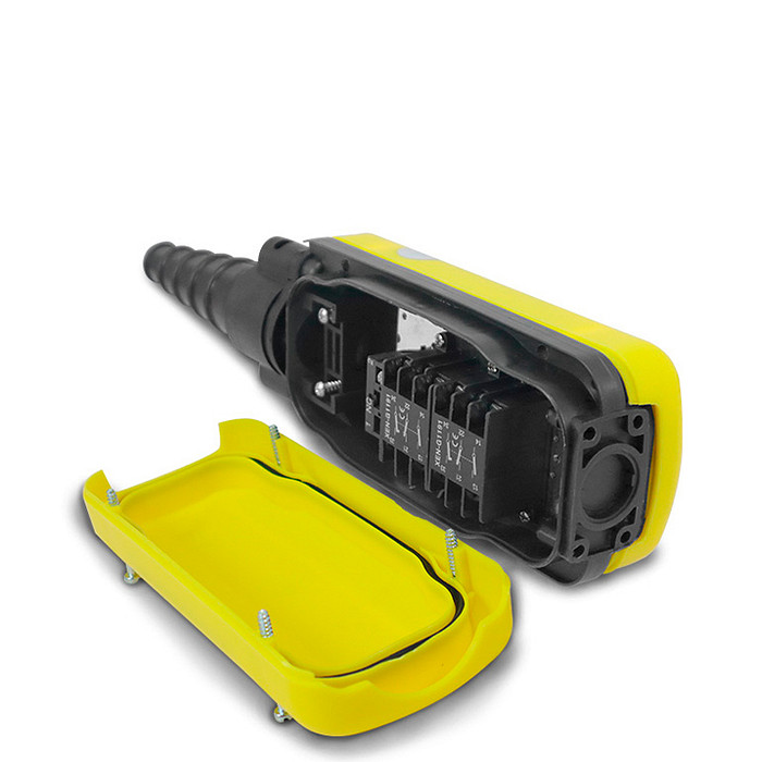 Botoeira Industrial Pendente com 2 Botões com 2 Estágios + Botão Emergência - XAC-A2913