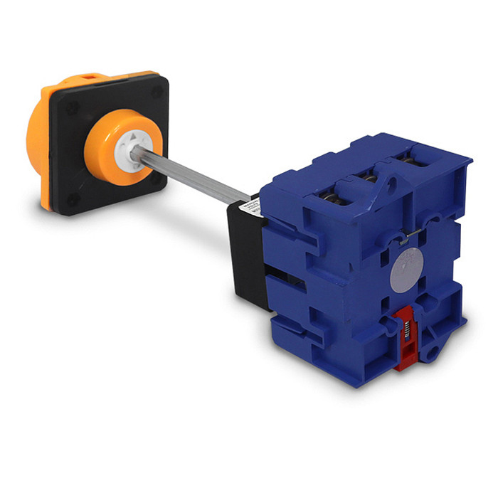 Chave Liga Desliga Rotativa 100A 3 Polos com Haste para Porta de Painel - D11-100A