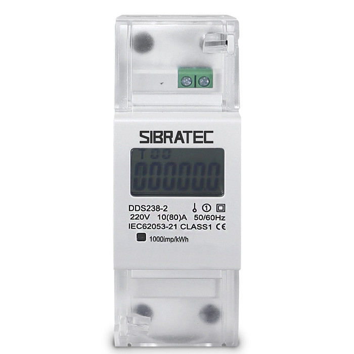 Medidor de Energia kWh Monofásico Medição Direta até 80A - DDS238-2