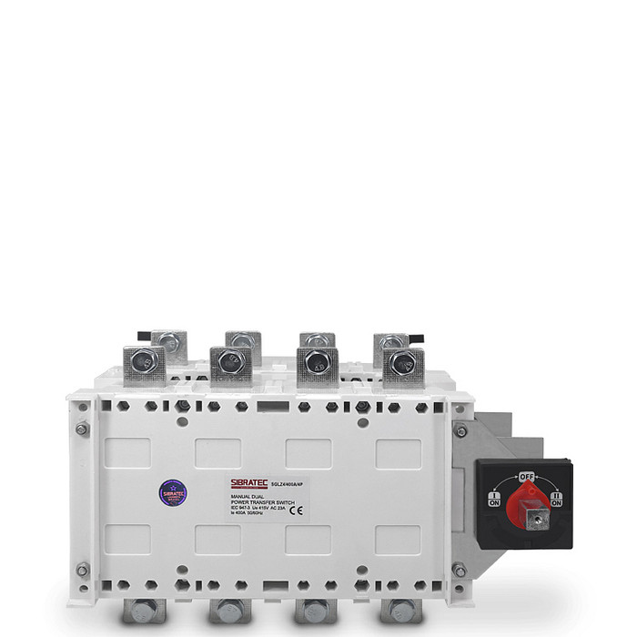 Chave de Transferência Manual 400A 4 Polos 3 Posições Rede Gerador - SGLZ
