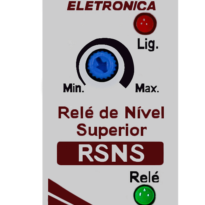 Relé de Nível Superior 24V Controle de Enchimento 2 ou 3 Eletrodos - RSNS