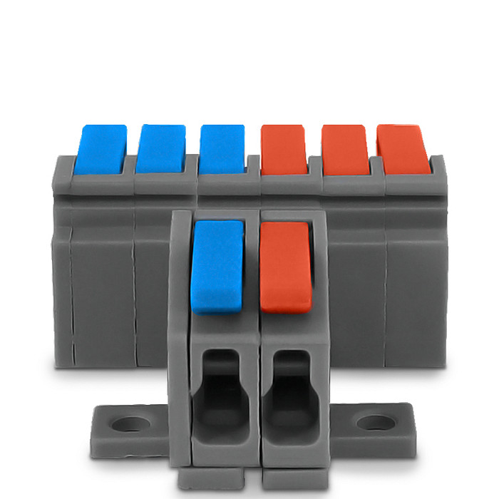 Conector Emenda Derivação Rápida 2 Entradas 6 Saídas Cabo até 4mm² Corrente máx. 41A - KV426