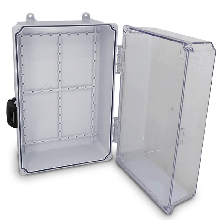 Quadro de Comando Caixa Transparente M 28x18x14cm Plástica para Montagem de Materiais Elétricos - C281814-TR