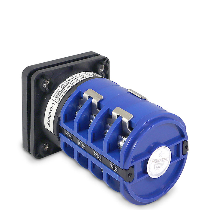 Chave Rotativa Manual Estrela Triangulo 3 Polos 32a para Porta De Painel - LW28-32A-YD