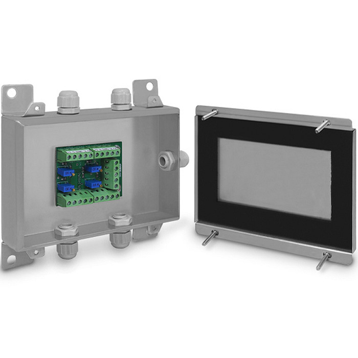 Caixa de Junção Aço Inox para até 4 Células de Carga com Ajuste - CXJI-4E