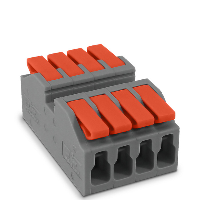 Conector de Emenda Rápida 4 Vias 4 Polos para Cabo até 6mm² Corrente máx. 41A - KV226