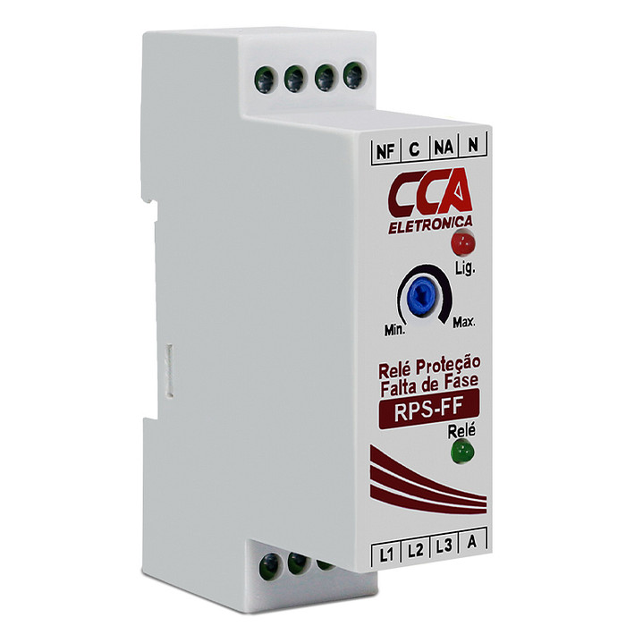 Relé Falta de Fase Trifásico 380V Proteção Neutro Selecionável - RPS-FF