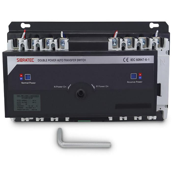 Chave de Transferência Automática 100A 4 Polos Rede Gerador - HYCQ5M