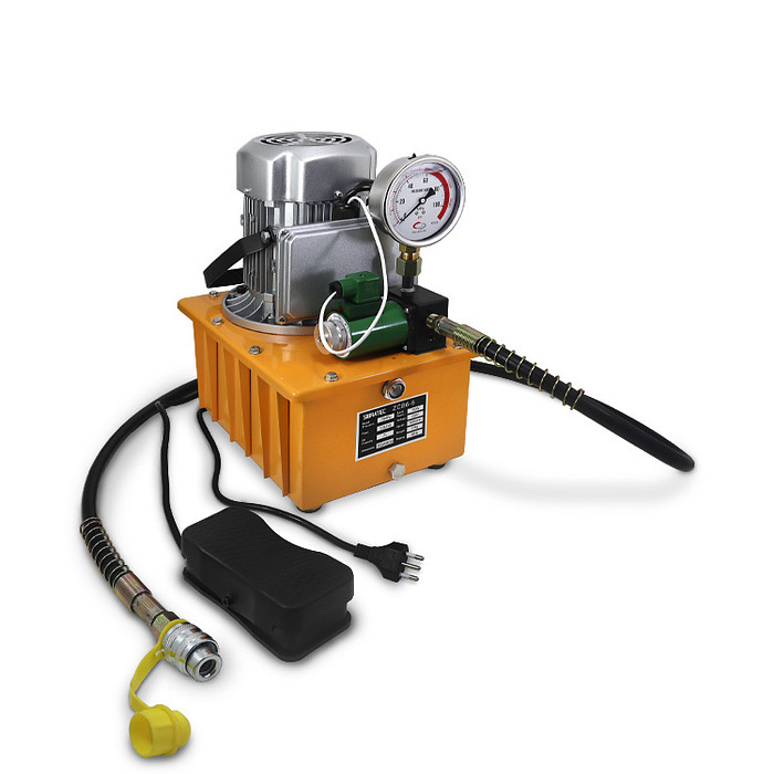 Bomba Hidráulica Elétrica Automática 220v 700bar com Pedaleira de Controle - ZCB 6-6 -700