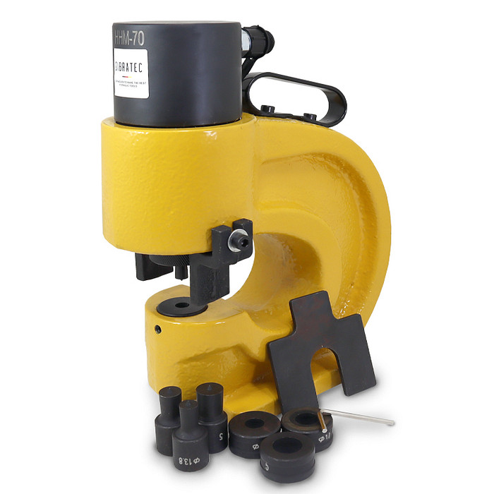 Perfurador Hidráulico de Barramentos de Cobre até 12mm de Espessura - HHM-70
