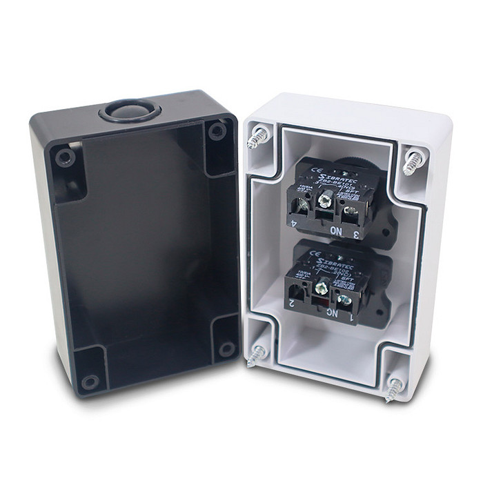 Botoeira Liga Desliga Botão de Pulso Verde 1NA + Vermelho 1NF de Comando