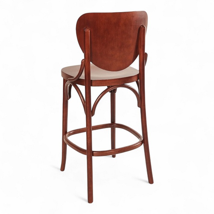 Banqueta Canadá Madeira Maciça Confortável Castanho