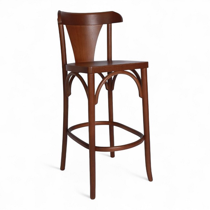 Banqueta Itália Madeira Maciça Ergonômica Castanho